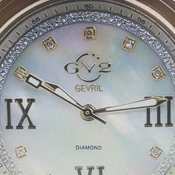 GV2 by Gevril Women\'s Marsala Limited Edition Swiss Made Quartz Diamond Accented